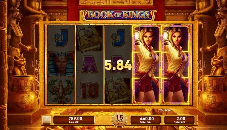 Book of Kings Playtech &mdash; Book-of con expanding symbol RTP 95,03% en One-Play