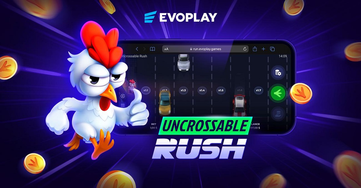 Uncrossable Rush Evoplay &mdash; crash 4x4 con RTP 98,15% en One-Play